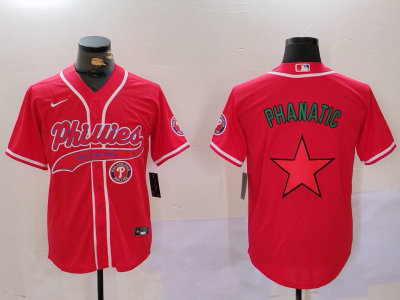 Men Philadelphia Phillies Blank Red Game 2024 Nike MLB Jersey style 9121